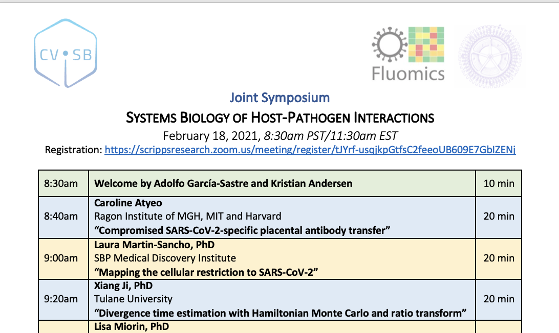 Symposium on Systems Biology of Host-Pathogen Interactions